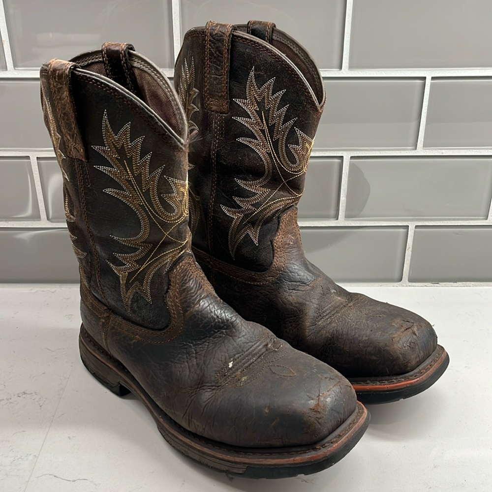 ARIAT‎ Workhog, Men's, Comp Toe, EH, WP, Pull On Boot AR10017420 Size 9D